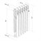 Алюминиевый радиатор Royal Thermo Revolution 500 2.0 8 секц. M100273 - фото 5162802