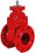 Задвижка клиновая REON RSV02RED Ду150 Ру16 с обрезиненным клином, фланцевая красная, корпус - чугун, уплотнение - EPDM, с голым штоком D040-07029 - фото 5363975