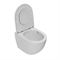Унитаз подвесной Point Афина безободковый, белый, сиденье дюропласт микролифт быстросъем., PN41041 T0064579 - фото 5434404