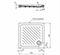Душевой поддон Vidima керамический 800х800 мм, диаметр слива 90 мм, W833261 T0041563 - фото 5445228