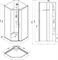 Душевая кабина Aquanet Passion P 2.0 пентагональная, 900x900, зеркало, хром, 00263870 T263870 - фото 5445868