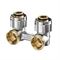 Двухтрубный узел нижнего подключения Oventrop Multiflex F H 3/4 3/4 Н ЕК-НГ ЕК ZB угловой M93567 - фото 5655935